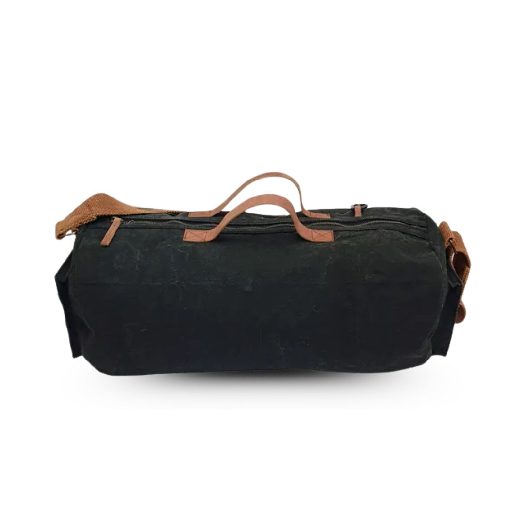 Black Unisex Travel Duffle Bag for Gym